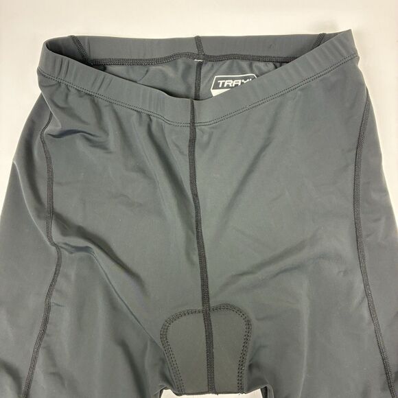 Trayl Cycling Shorts Women’s Small Black Padded Polyester Spandex Blend Leg Grip - Picture 2 of 8
